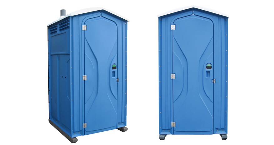 Long-term porta potty units on site in Spearfish, South Dakota